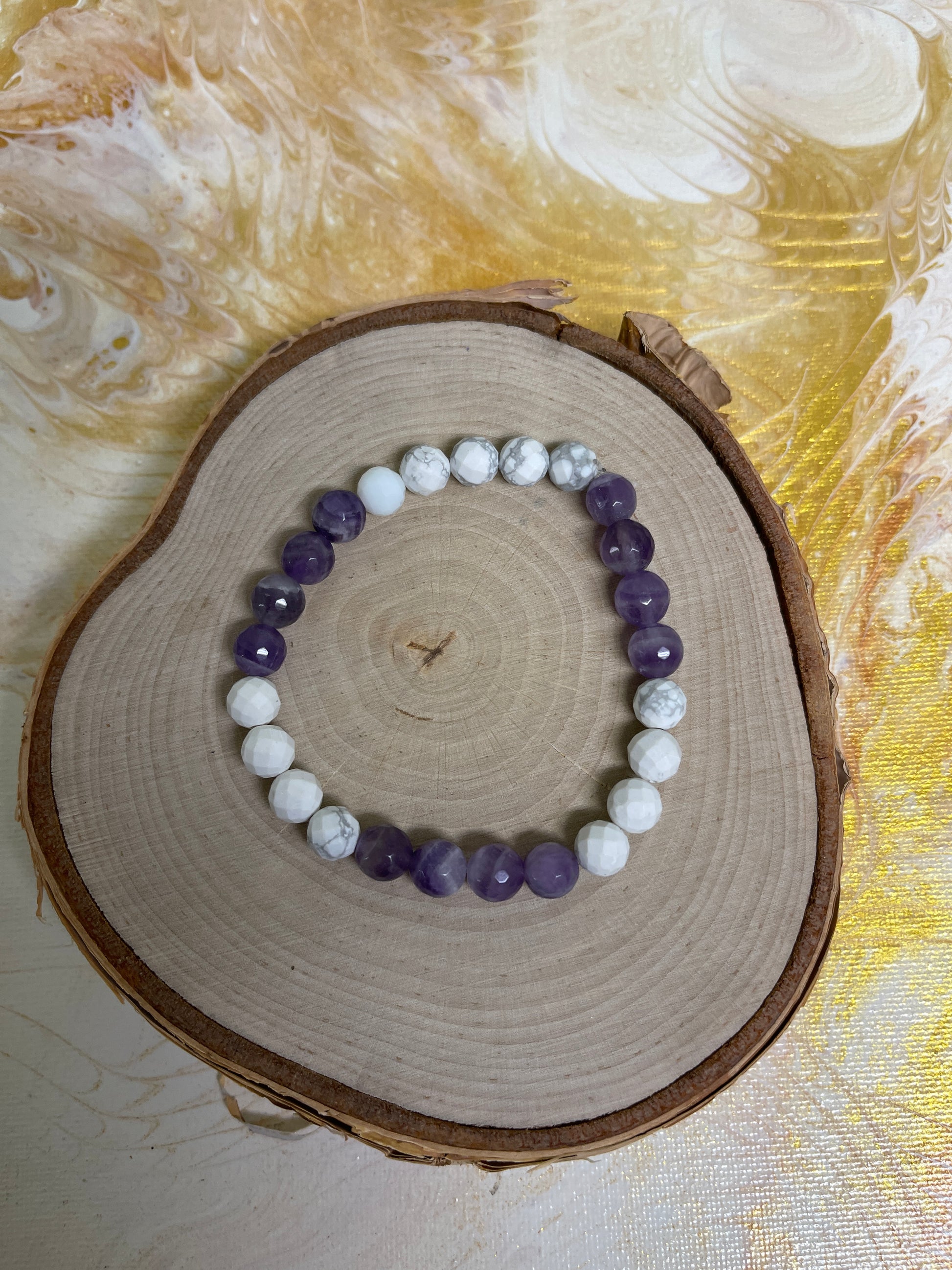love and Luck beaded Stretch braceletPink tiful of LOVE