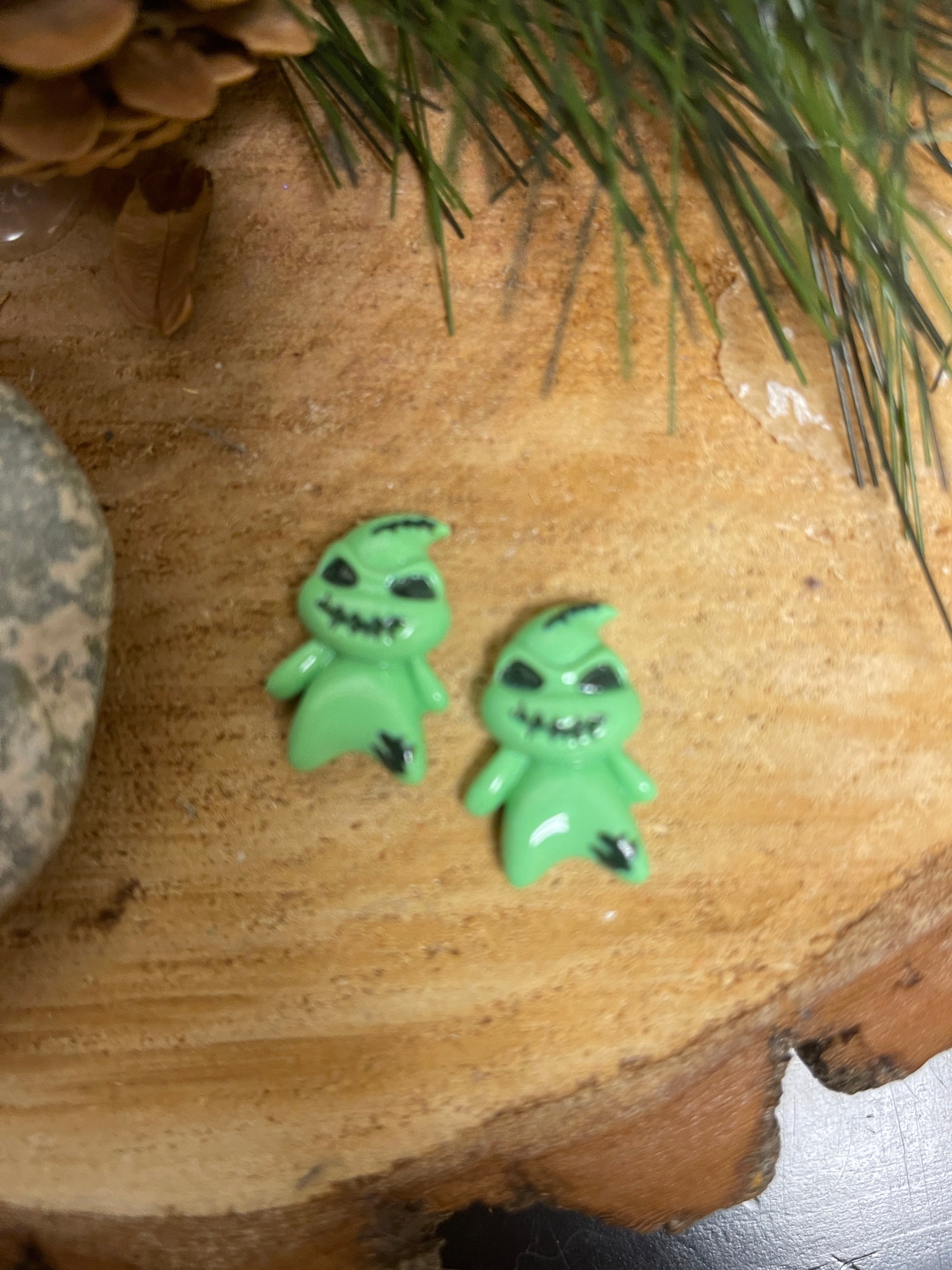 GREEN MACHINE MONSTER Stud EarringsPink tiful of LOVE