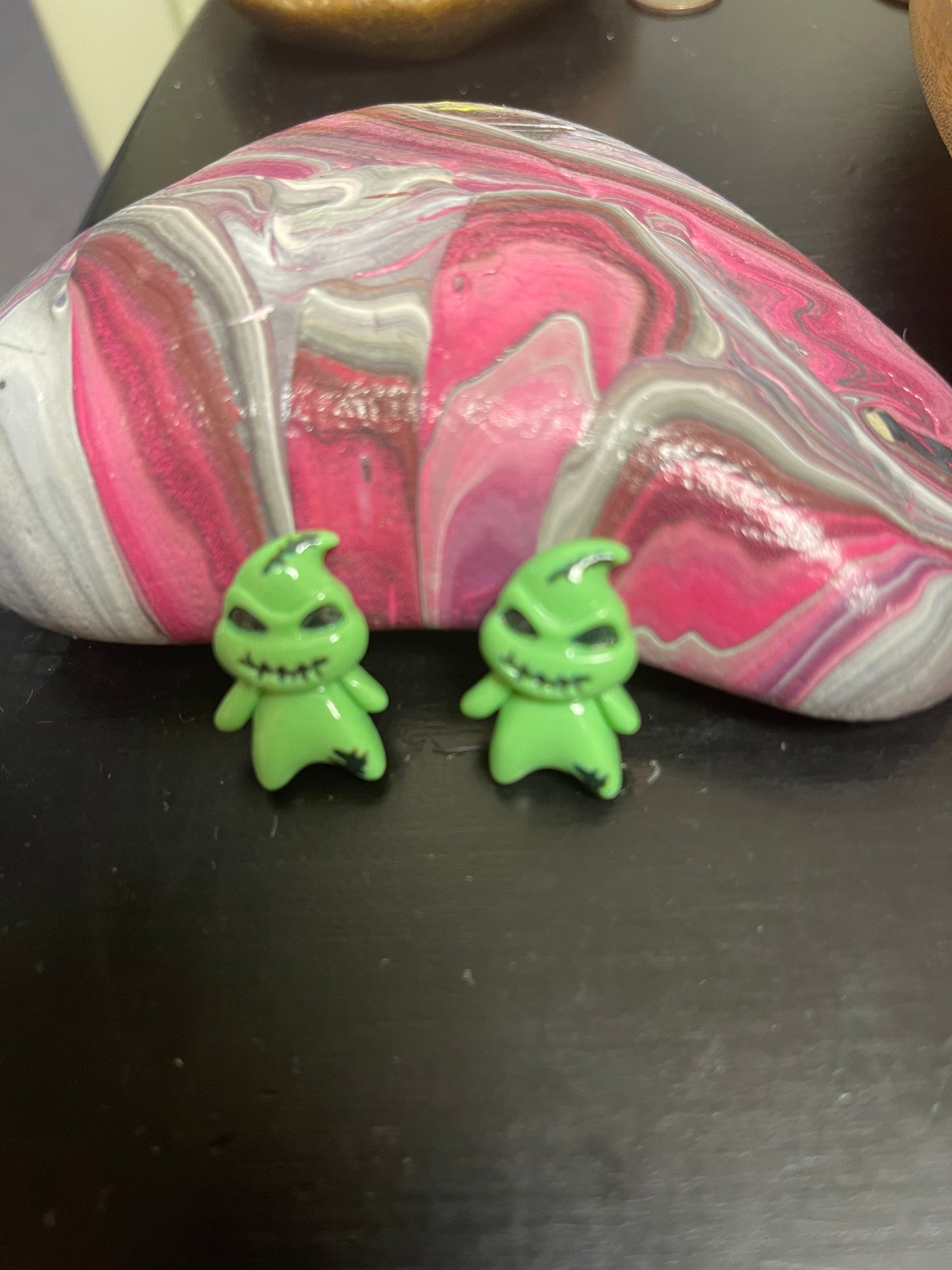 GREEN MACHINE MONSTER Stud EarringsPink tiful of LOVE