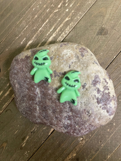 GREEN MACHINE MONSTER Stud EarringsPink tiful of LOVE