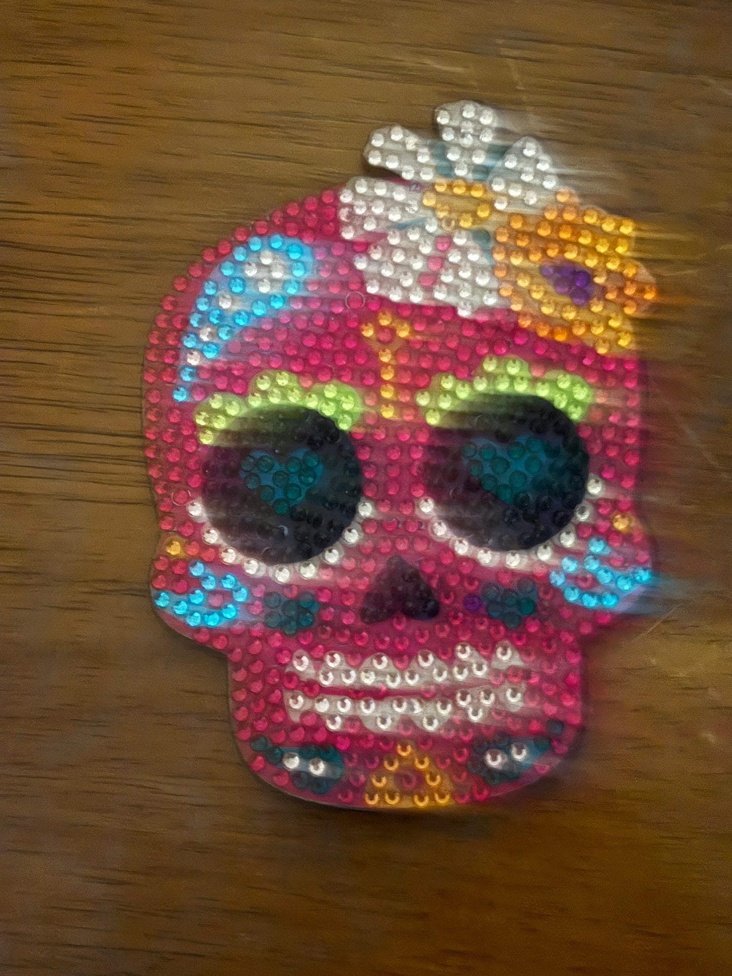 ✨ Diamond Art Coaster Set – Colorful Sugar Skull Sparkle Décor (Set of 9)