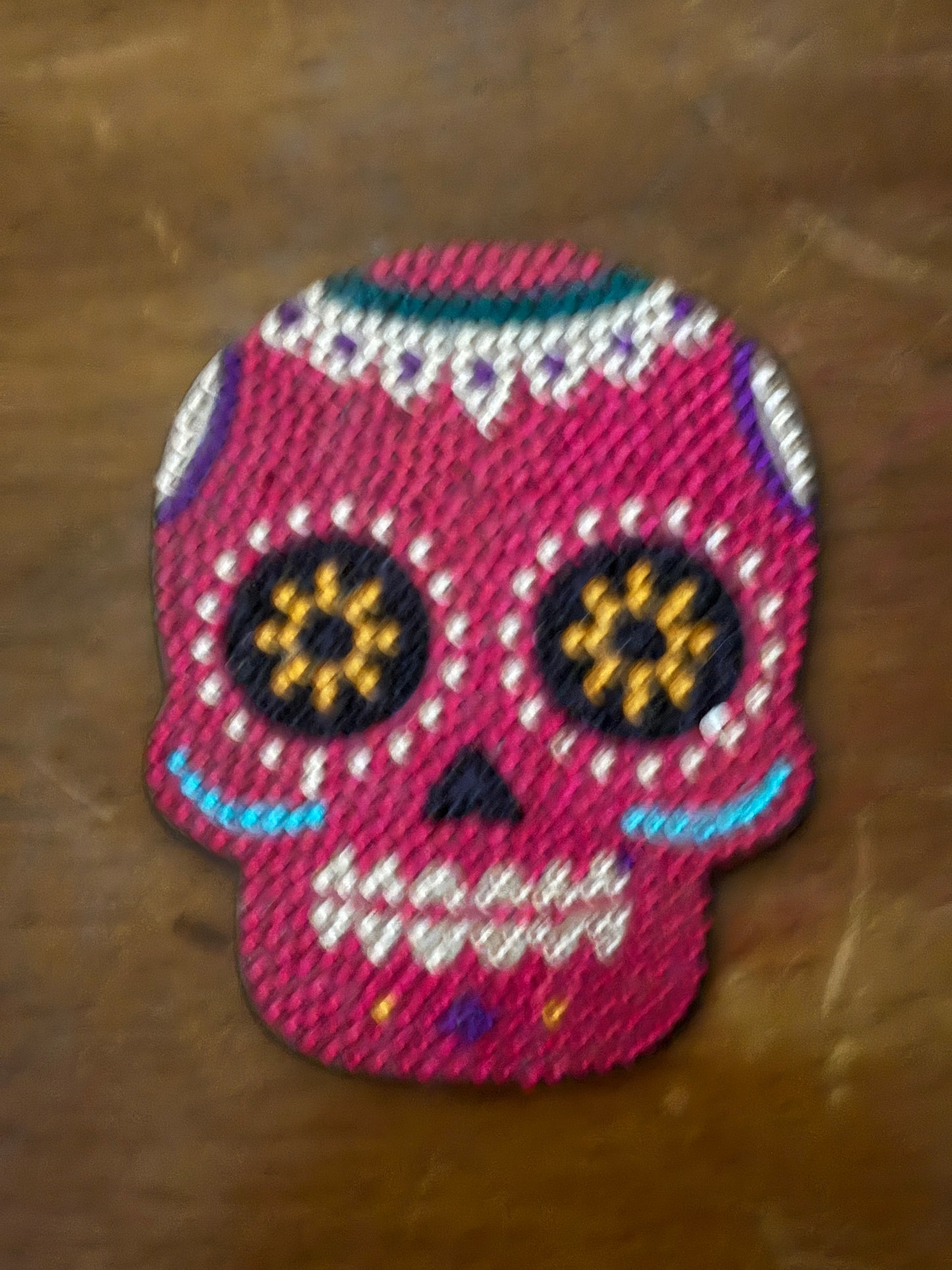 ✨ Diamond Art Coaster Set – Colorful Sugar Skull Sparkle Décor (Set of 9)