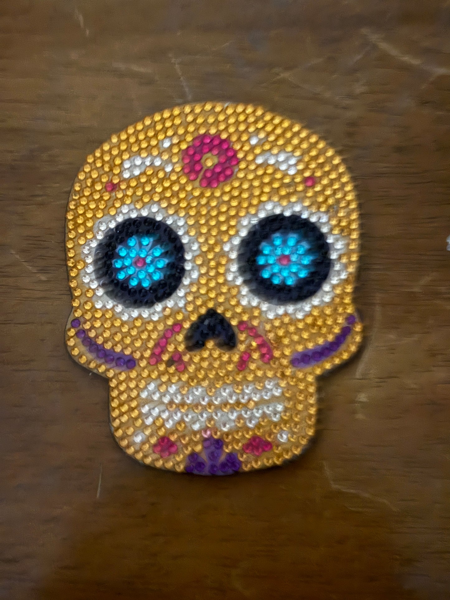 ✨ Diamond Art Coaster Set – Colorful Sugar Skull Sparkle Décor (Set of 9)