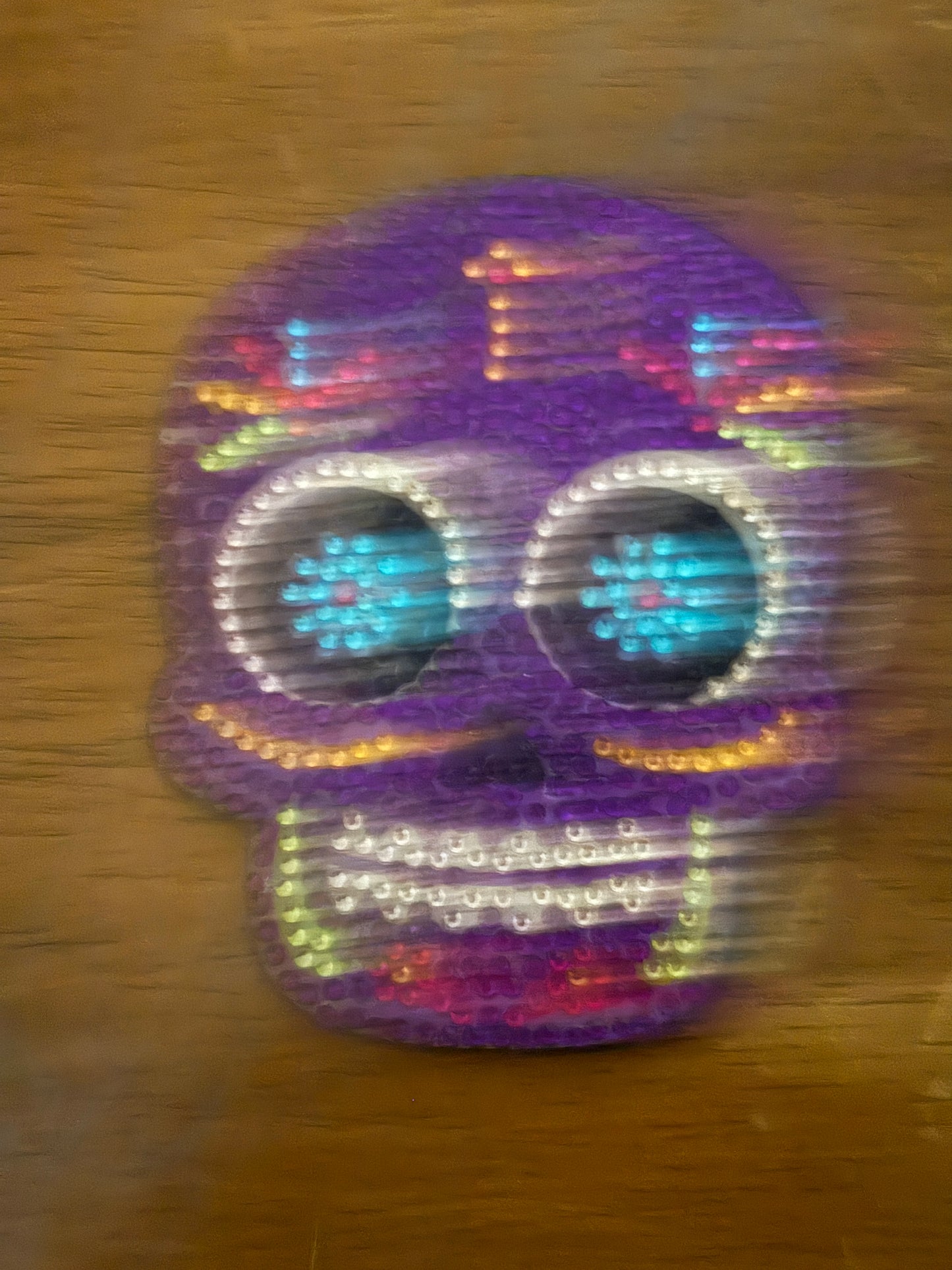 ✨ Diamond Art Coaster Set – Colorful Sugar Skull Sparkle Décor (Set of 9)