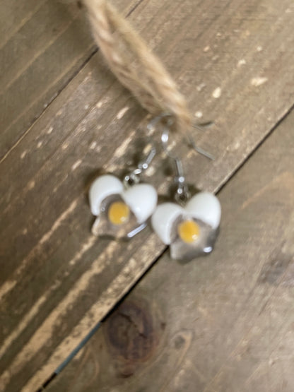 Cracked Egg Charms Wire EarringsPink tiful of LOVE