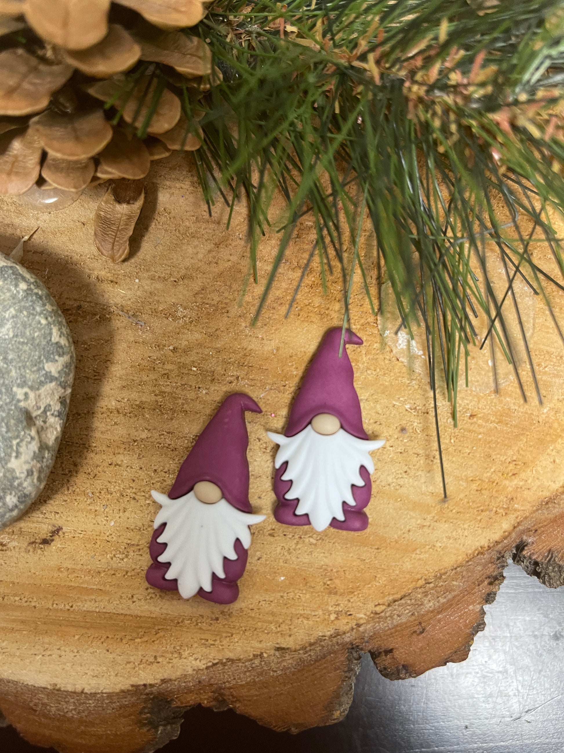 Gnome Bones About It Collection Stud Earrings (3 Halloween colorsto choose from)Pink tiful of LOVE