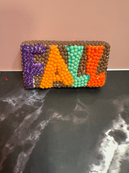 Diamond Art Magnet – “FALL” Sparkling Ceramic Décor