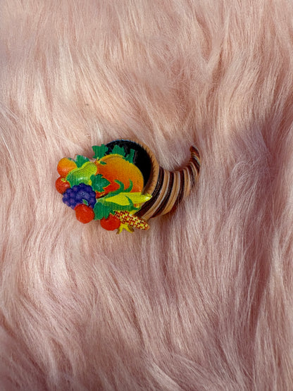 Cornucopia Harvest Pin / Tie Tack