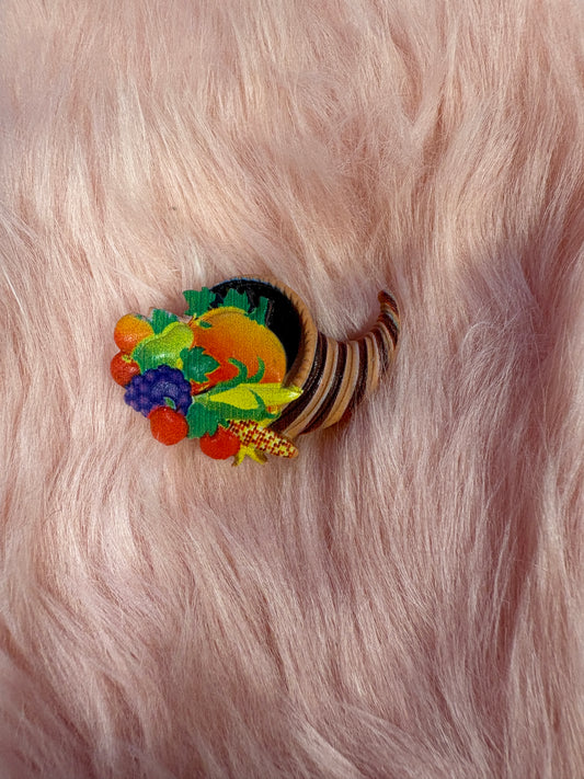 Cornucopia Harvest Pin / Tie Tack