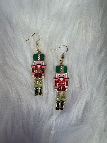 Christmas Nutcracker Wire Earrings
