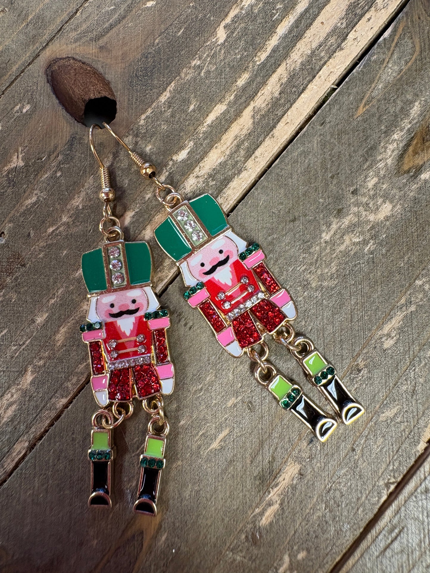 Christmas Nutcracker Wire Earrings