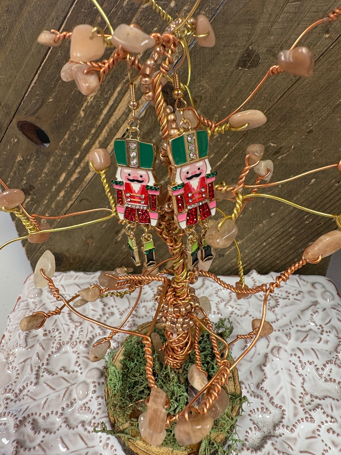 Christmas Nutcracker Wire Earrings