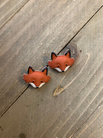 OutFoxed Post Earrings – Charming Woodland Fox Face Studs