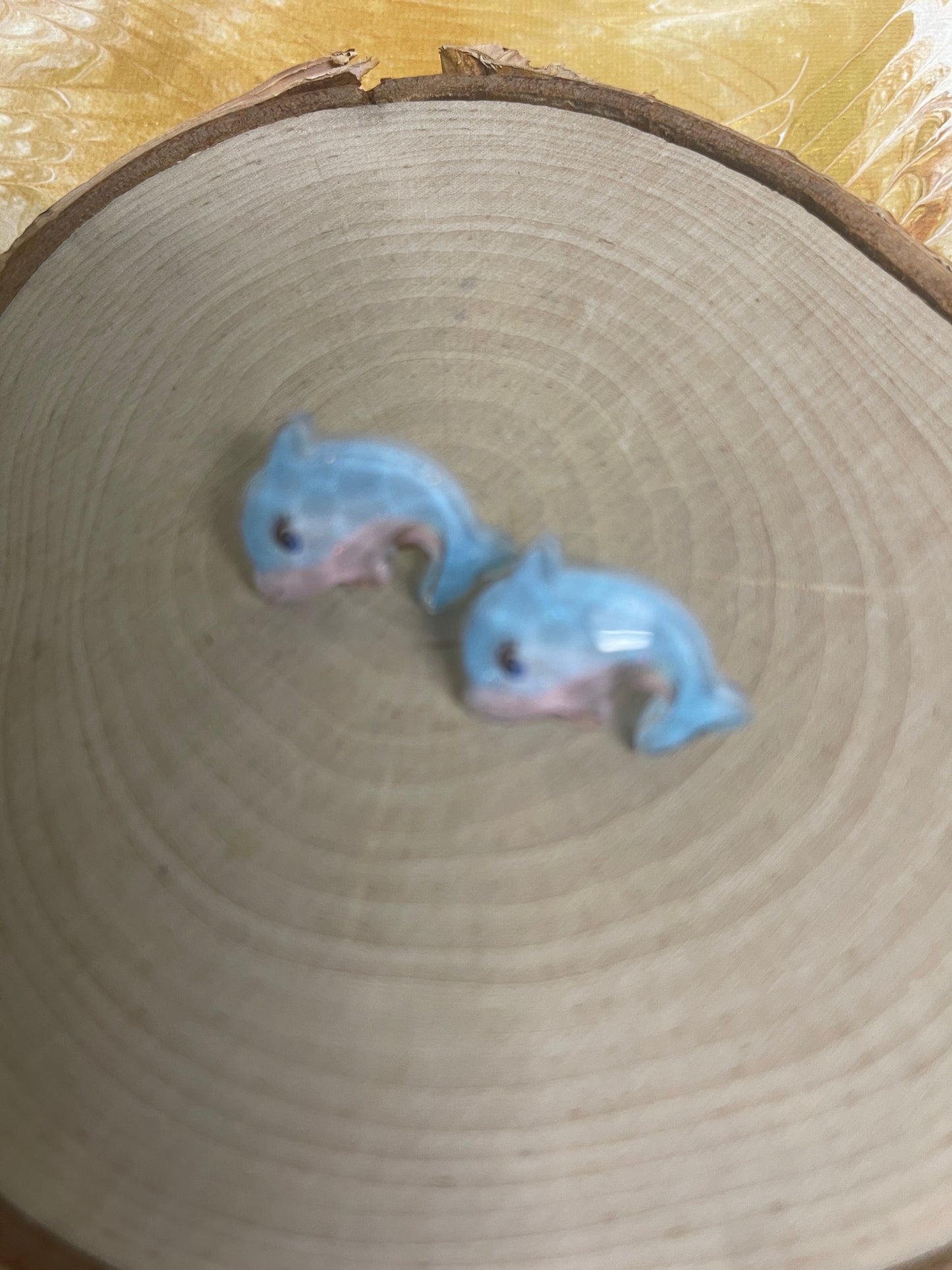 Let's Make A Splash Dolphin Stud Earrings