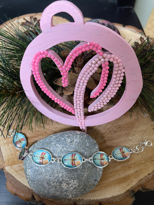 Dragonfly Link BraceletPink tiful of LOVE