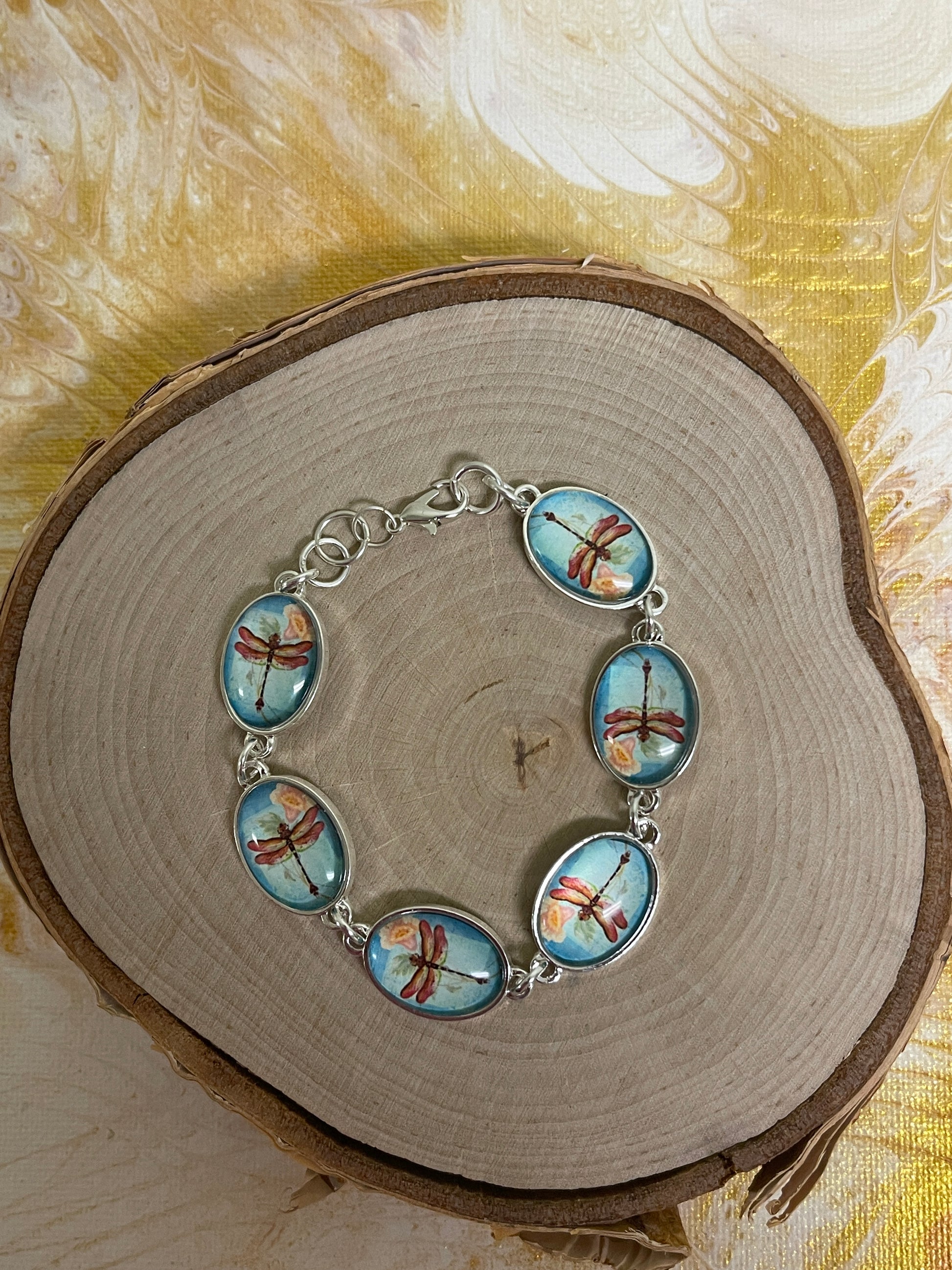 Dragonfly Link BraceletPink tiful of LOVE