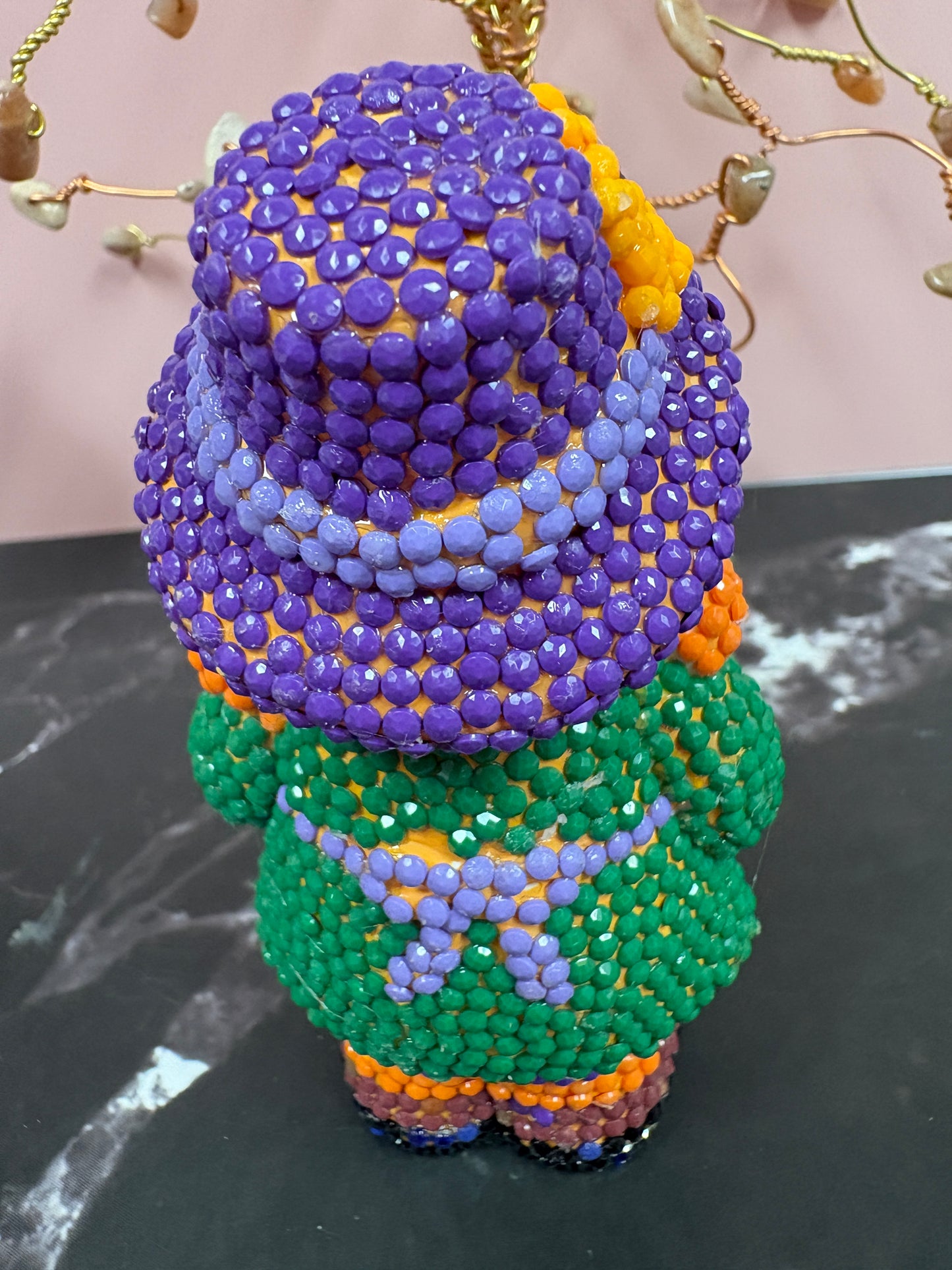 Diamond Art Figurine Set – Fall Scarecrow Friends with Pumpkins & Sunflowers (Ceramic Base)