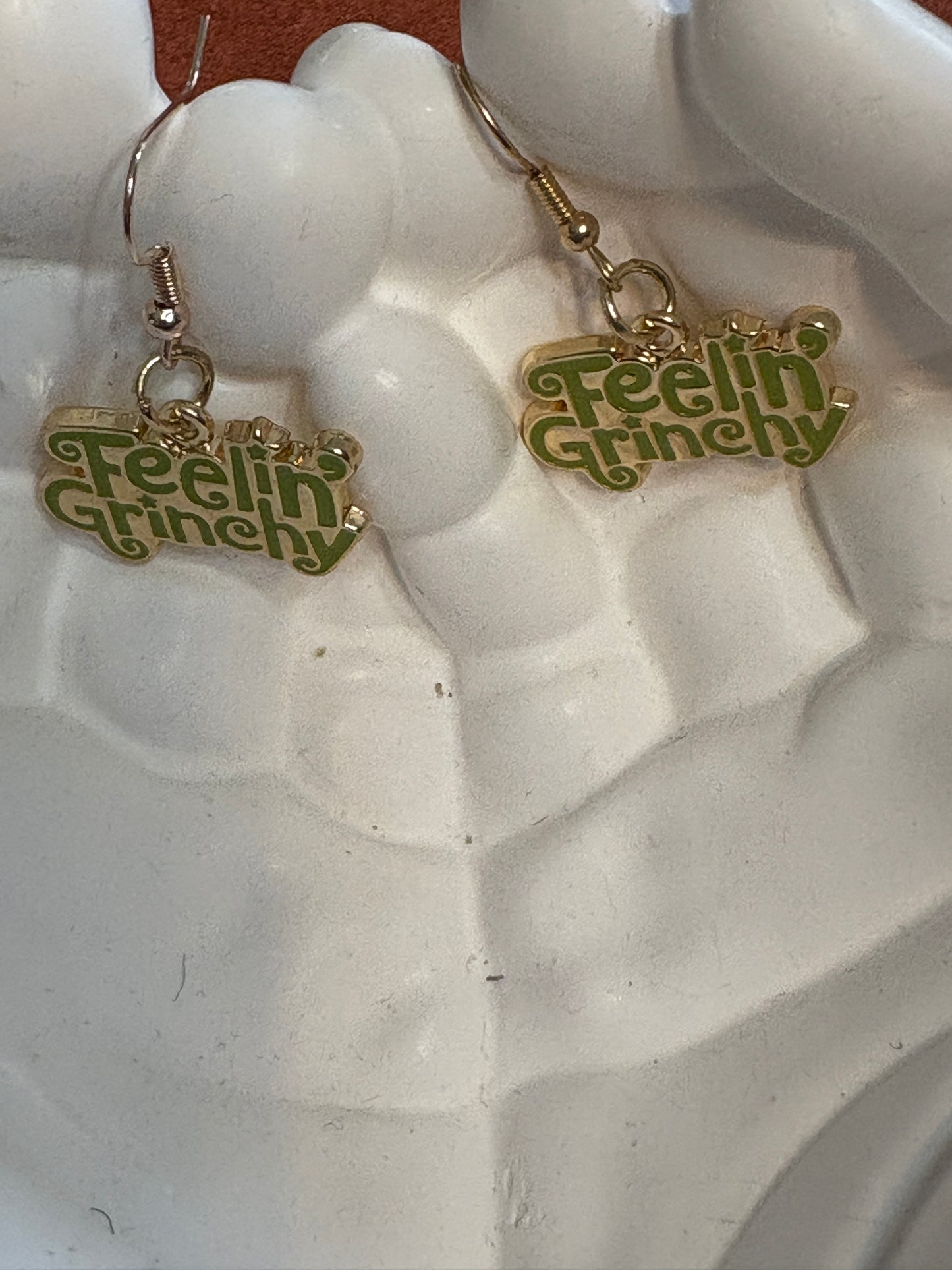Feelin’ Grinchy Holiday Earrings – Festive Green Statement Dangles