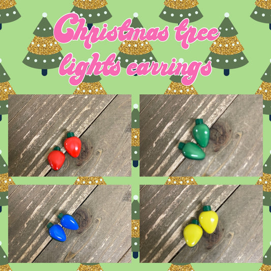 Christmas Lights Collection Stud Earrings (4 colors to choose from)Pink tiful of LOVE