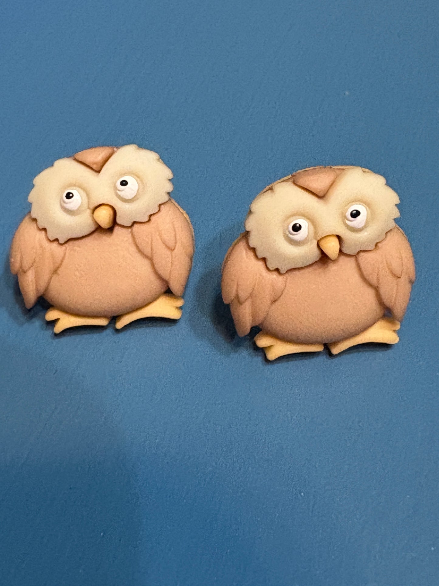 Whimsy Woodland Owl Earrings – Cute Brown & Cream Forest Friends