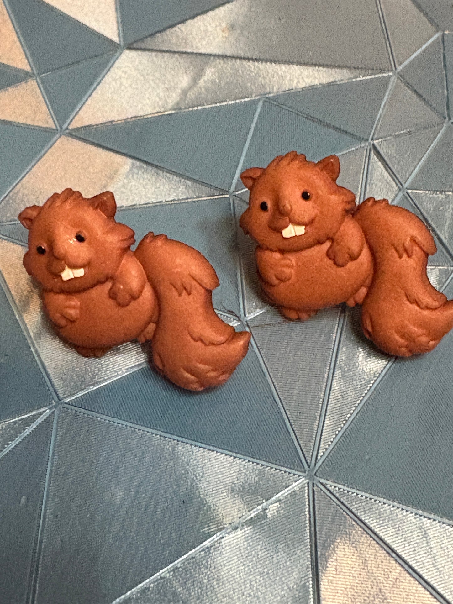 Chubby Beaver Stud Earrings – Cute Woodland Critter Jewelry