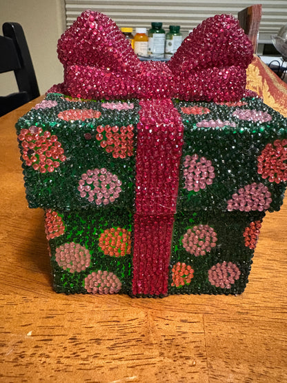 🎁 Light-Up Diamond Art Christmas Gift Box – Sparkling Holiday Décor