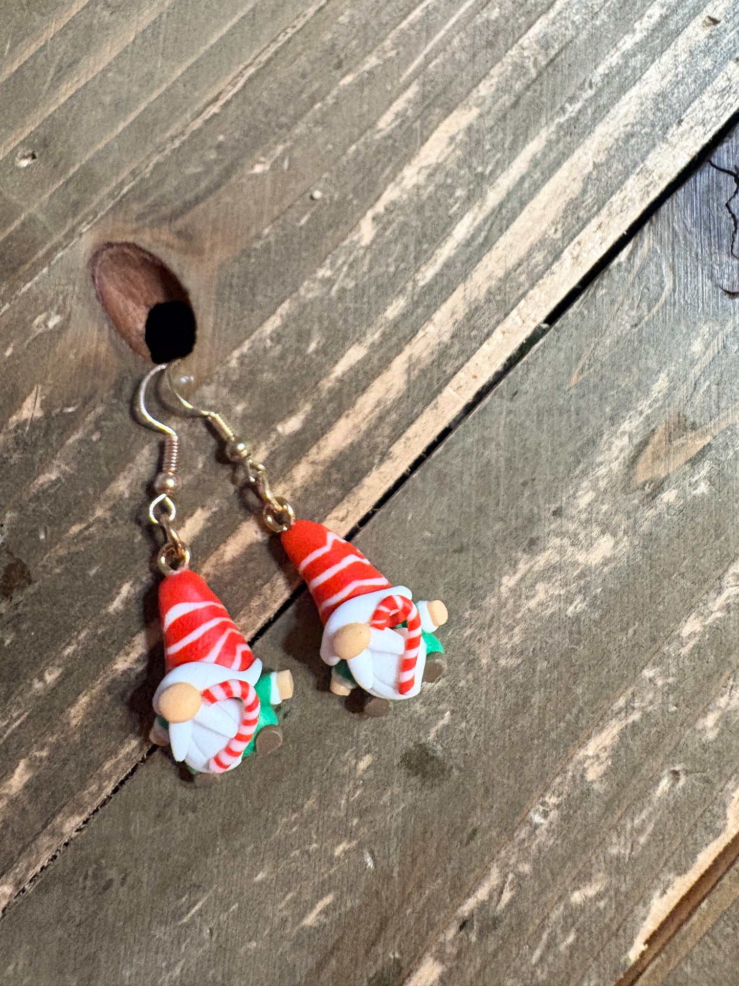 Mini Christmas Gnome Clay Earrings – Festive Holiday Charm Collection (6 Styles!)