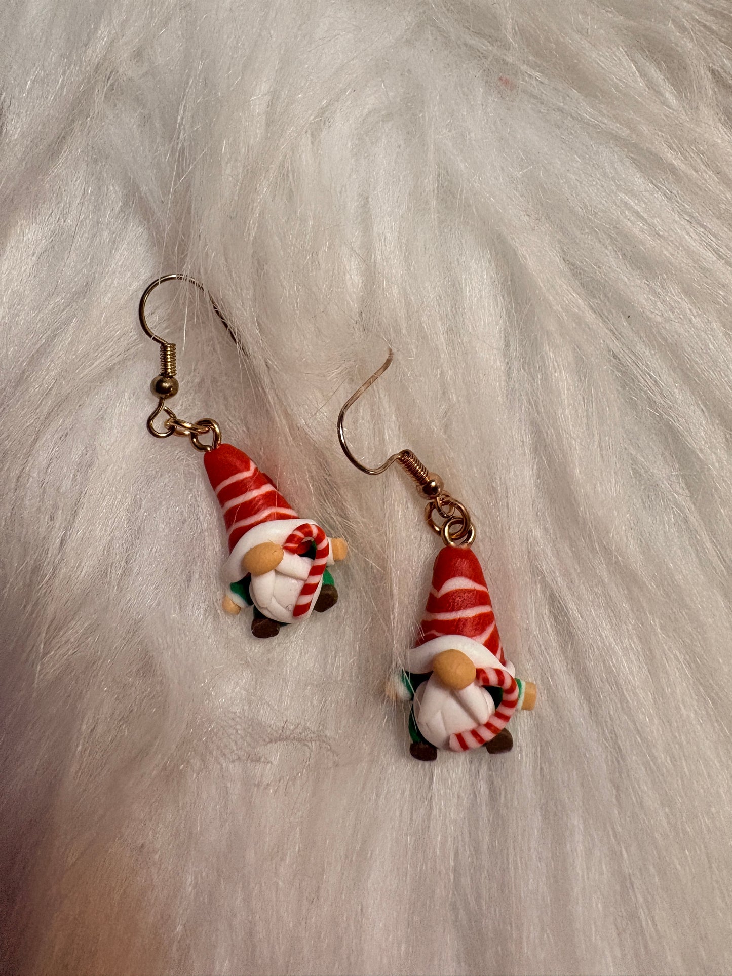 Mini Christmas Gnome Clay Earrings – Festive Holiday Charm Collection (6 Styles!)