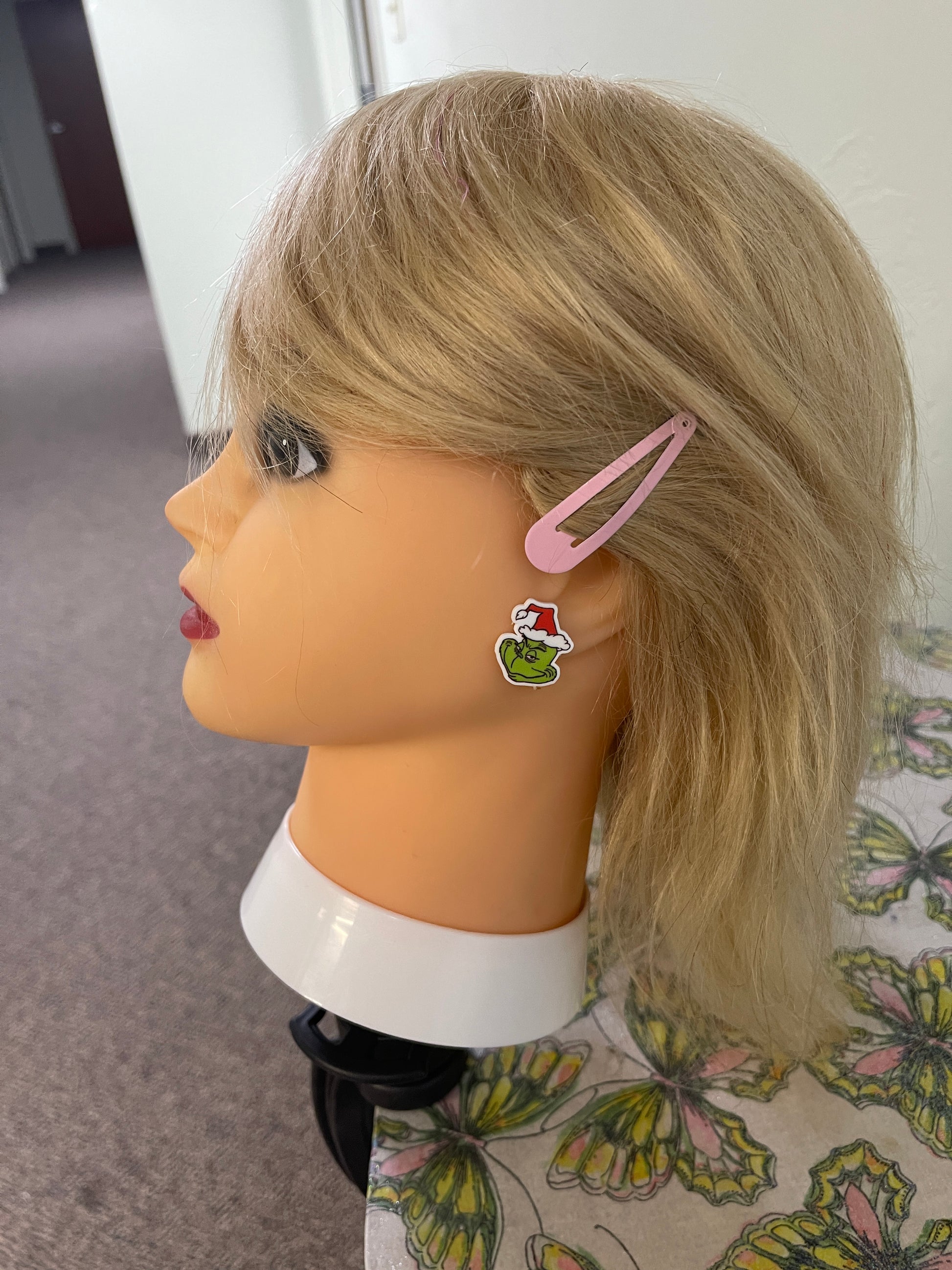 Grinch Stud EarringsPink tiful of LOVE