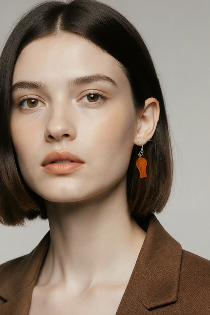 Fried Chicken Leg Dangle Earrings – Fun Foodie Resin Jewelry