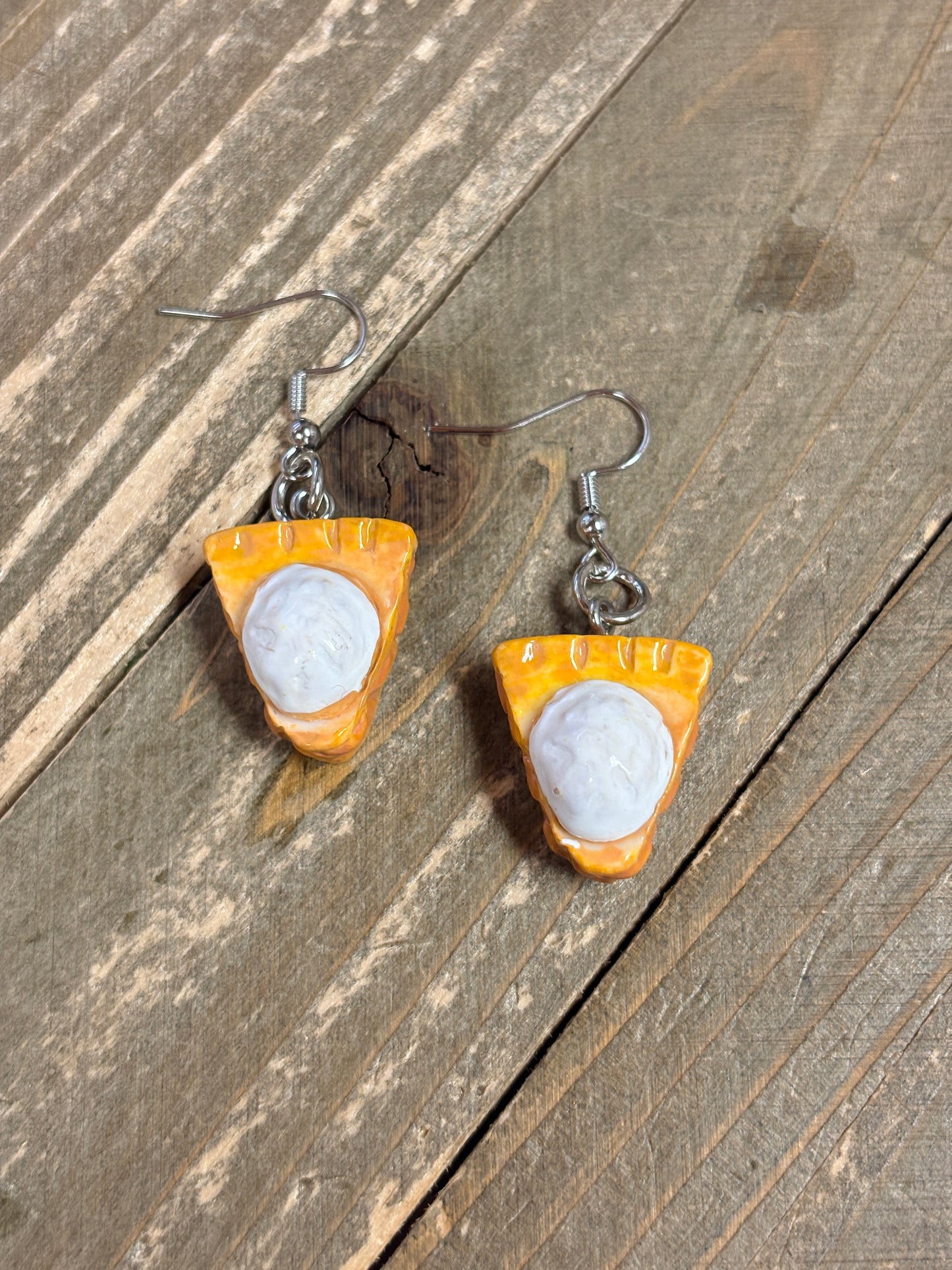 Pumpkin Pie Dangle Earrings – Sweet and Festive Resin Jewelry