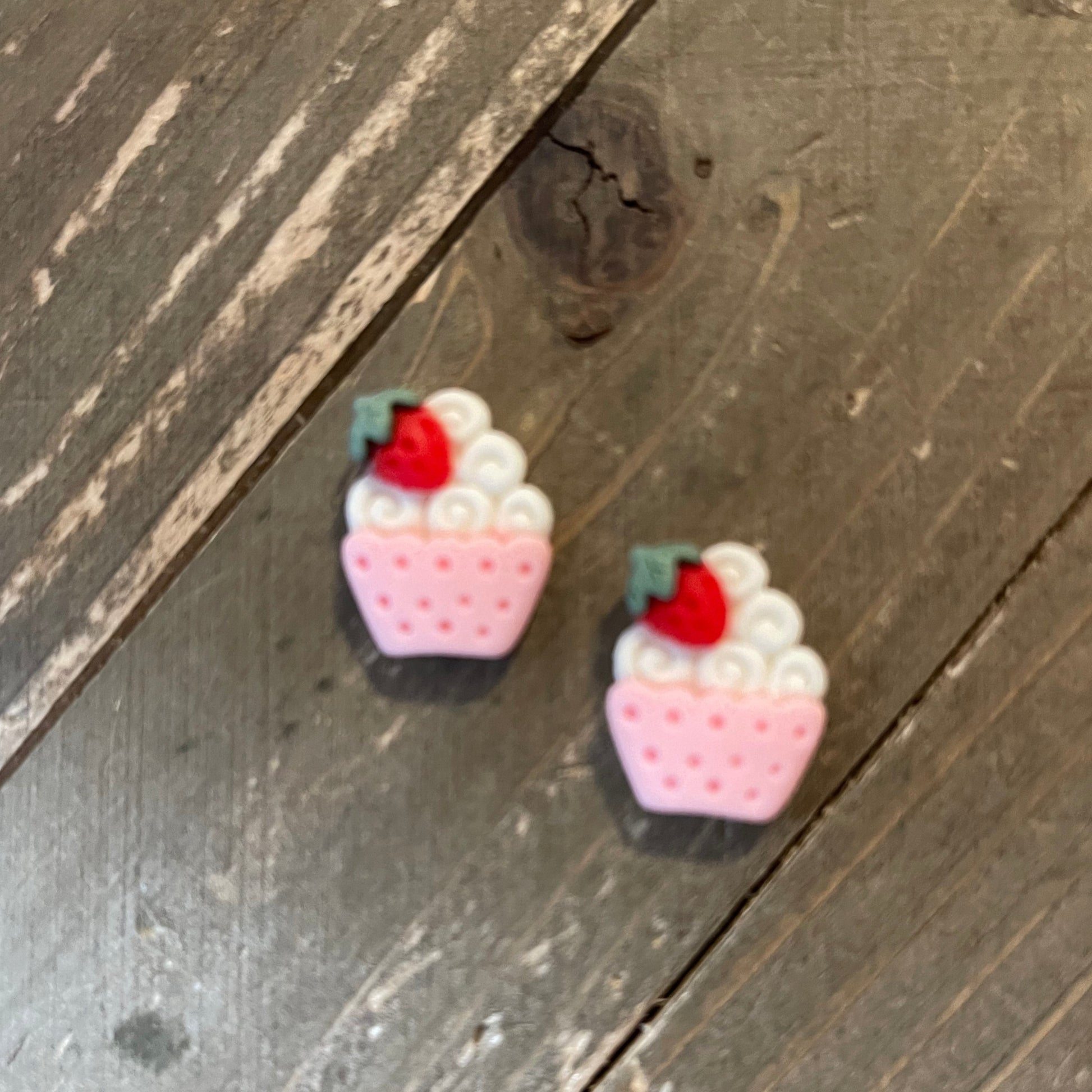 Strawberry Cupcakes Post EarringsPink tiful of LOVE