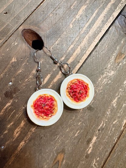 Spaghetti Plate Earrings – Mini Resin Pasta Bowl Dangle Charms