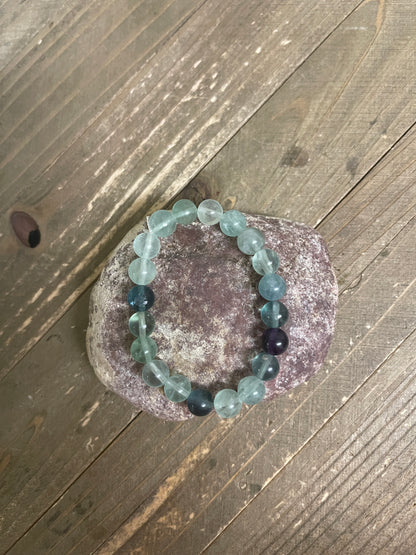Green Fluorite Beaded Elastic/Stretch BraceletPink tiful of LOVE