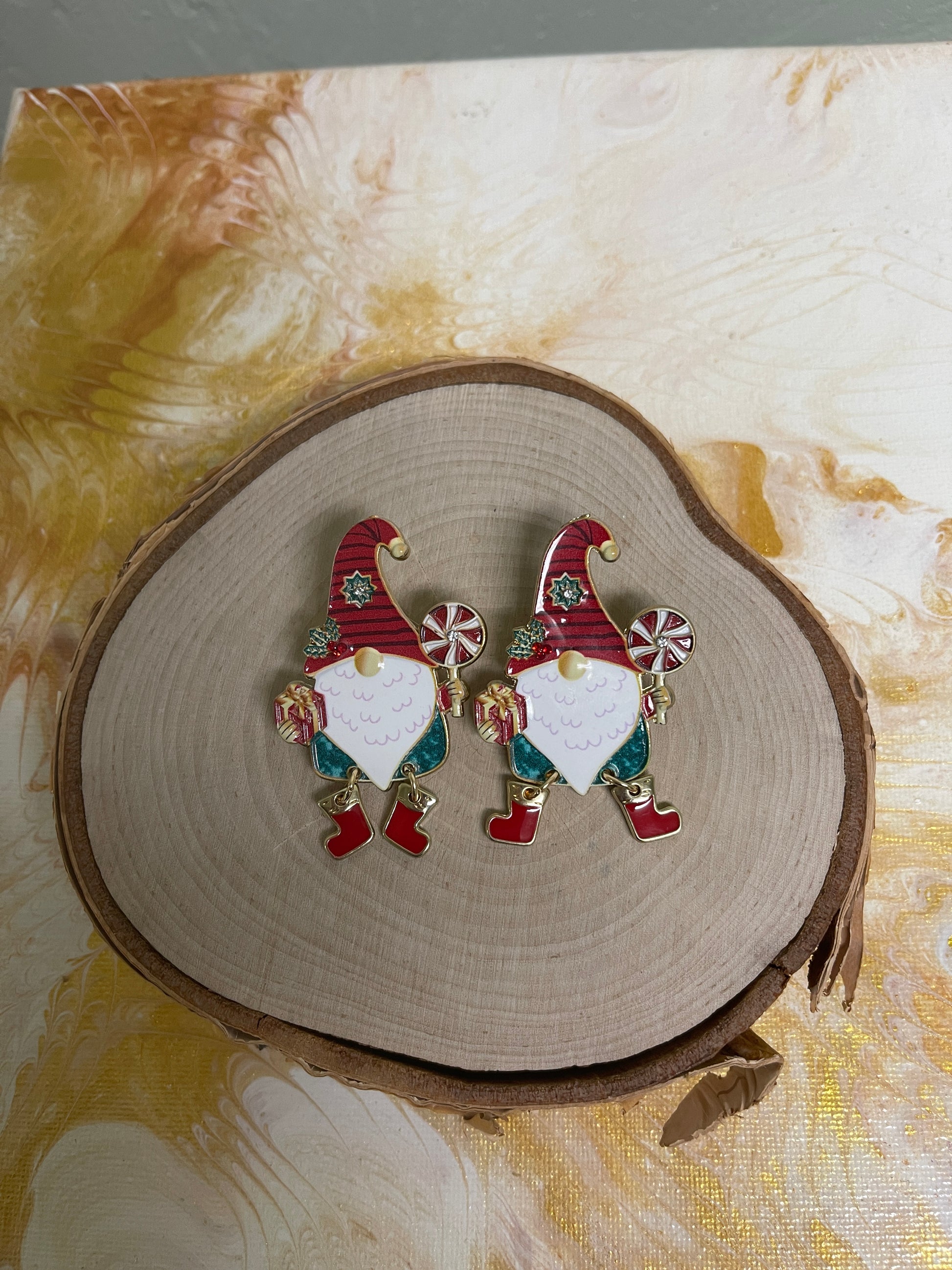 Christmas Gnome EarringsPink tiful of LOVE