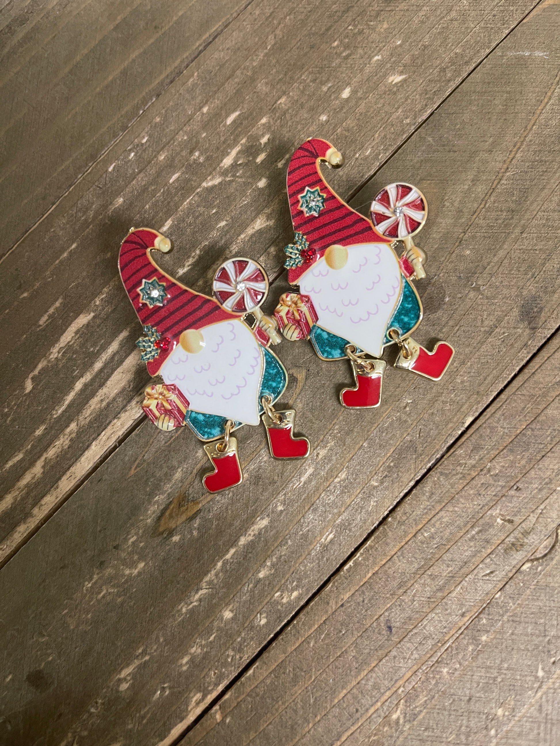 Christmas Gnome EarringsPink tiful of LOVE