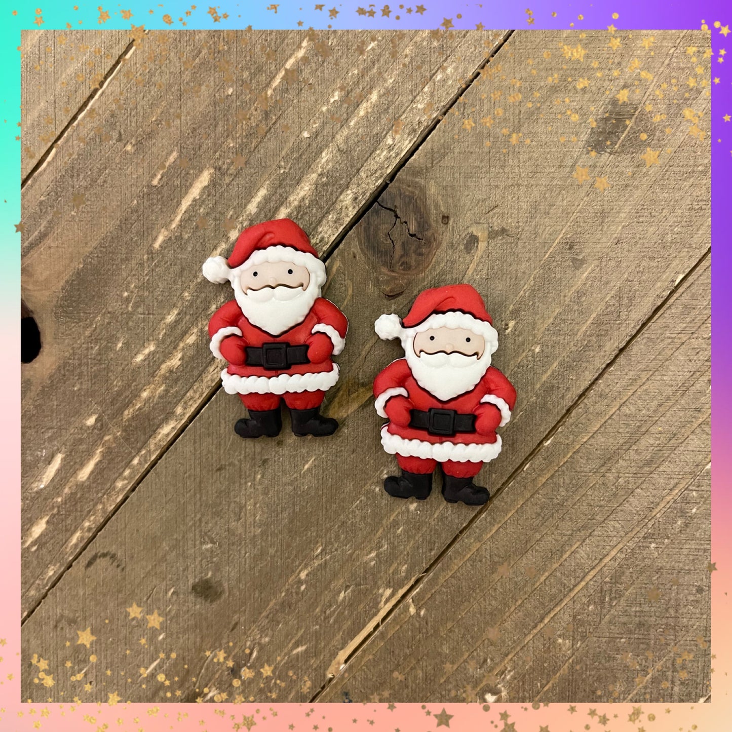 Magic of the Christmas Season Santa Stud Earrings