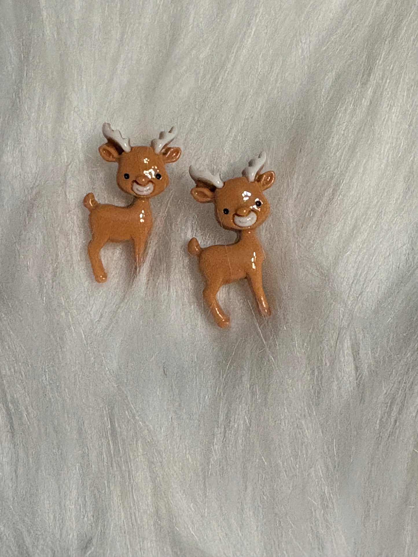 Happy Reindeer Stud Earrings | Festive Holiday Stud Earrings