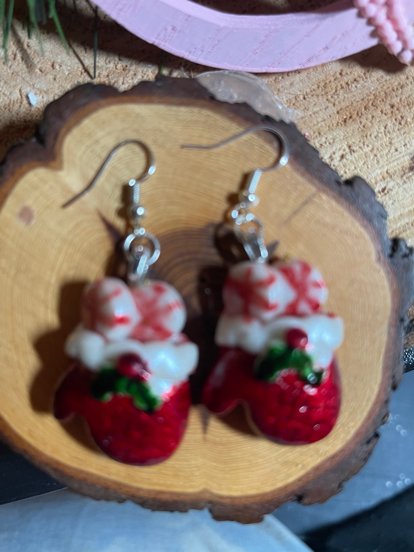 Christmas Wire Earrings (4 to choose from)