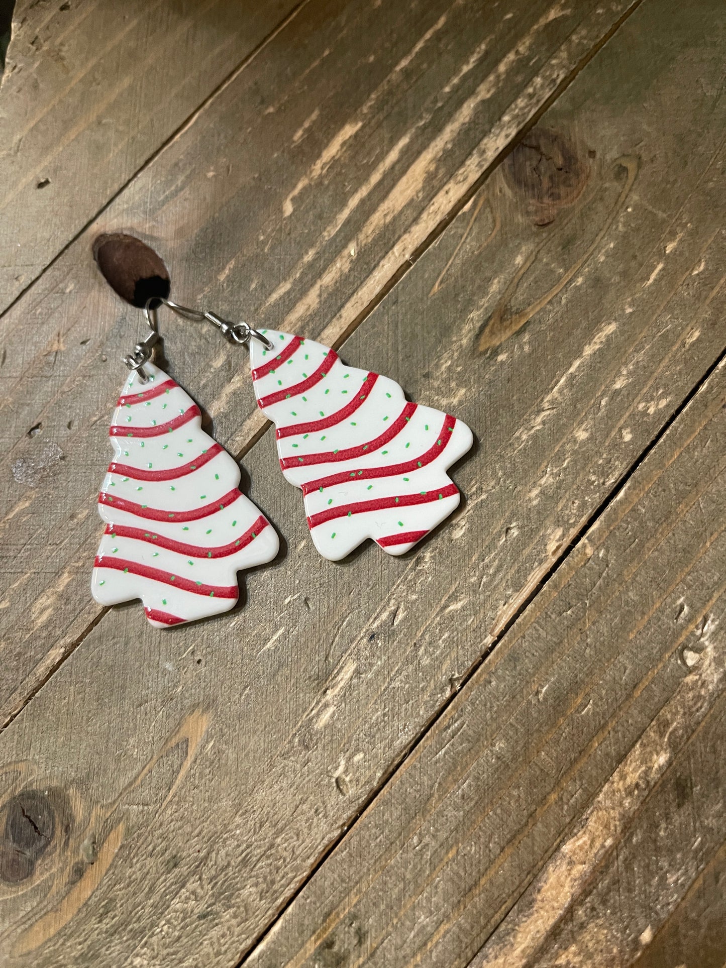 Christmas Tree Cookie Wire EarringsPink tiful of LOVE