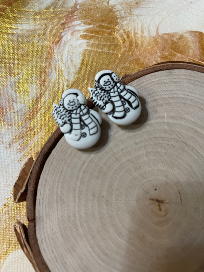 Snowman Collection Earrings (3 to choose from)Pink tiful of LOVE