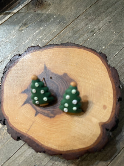 Christmas Earrings; festive touch enchanting Christmas TreePink tiful of LOVE