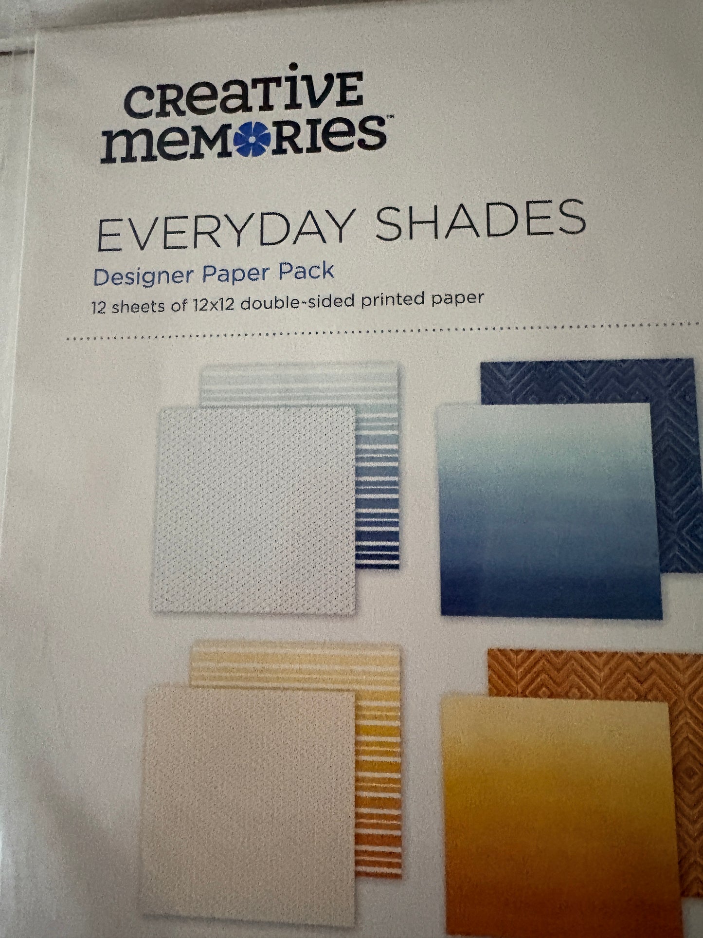 Creative Memories Everyday Shades Designer Paper Pack