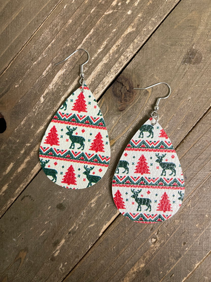 Christmas Teardrop Assorted Wire EarringsPink tiful of LOVE