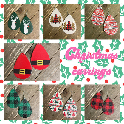 Christmas Teardrop Assorted Wire EarringsPink tiful of LOVE