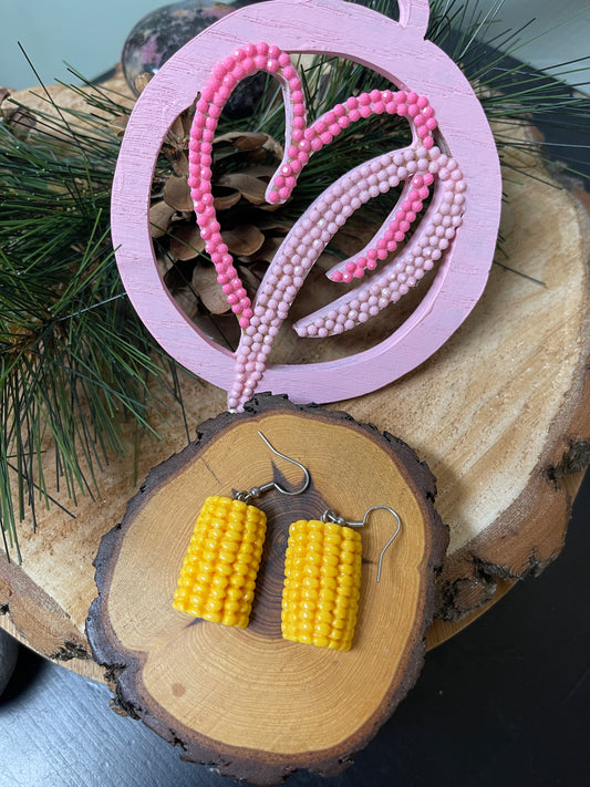 Corn on the Cob Wire EarringsPink tiful of LOVE