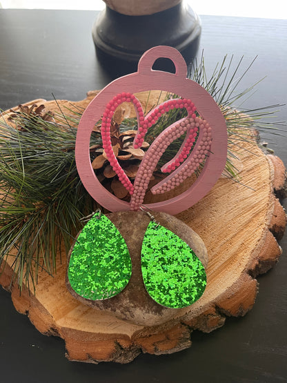 Christmas Teardrop Assorted Wire Earrings-2