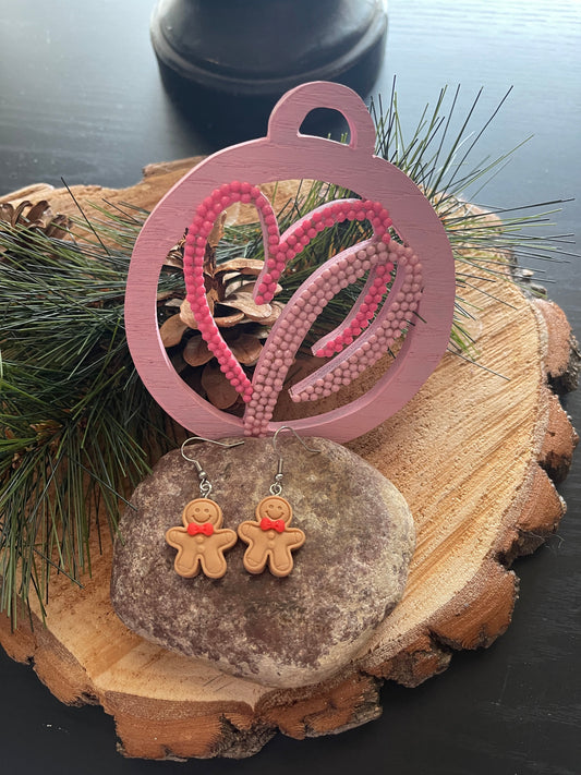 Gingerbread Man EarringsPink tiful of LOVE