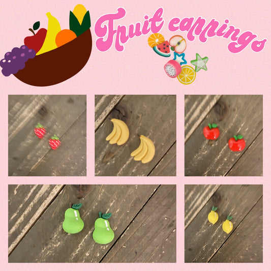 Fruity Earrings (5 fruit to choose from)-1Pink tiful of LOVE
