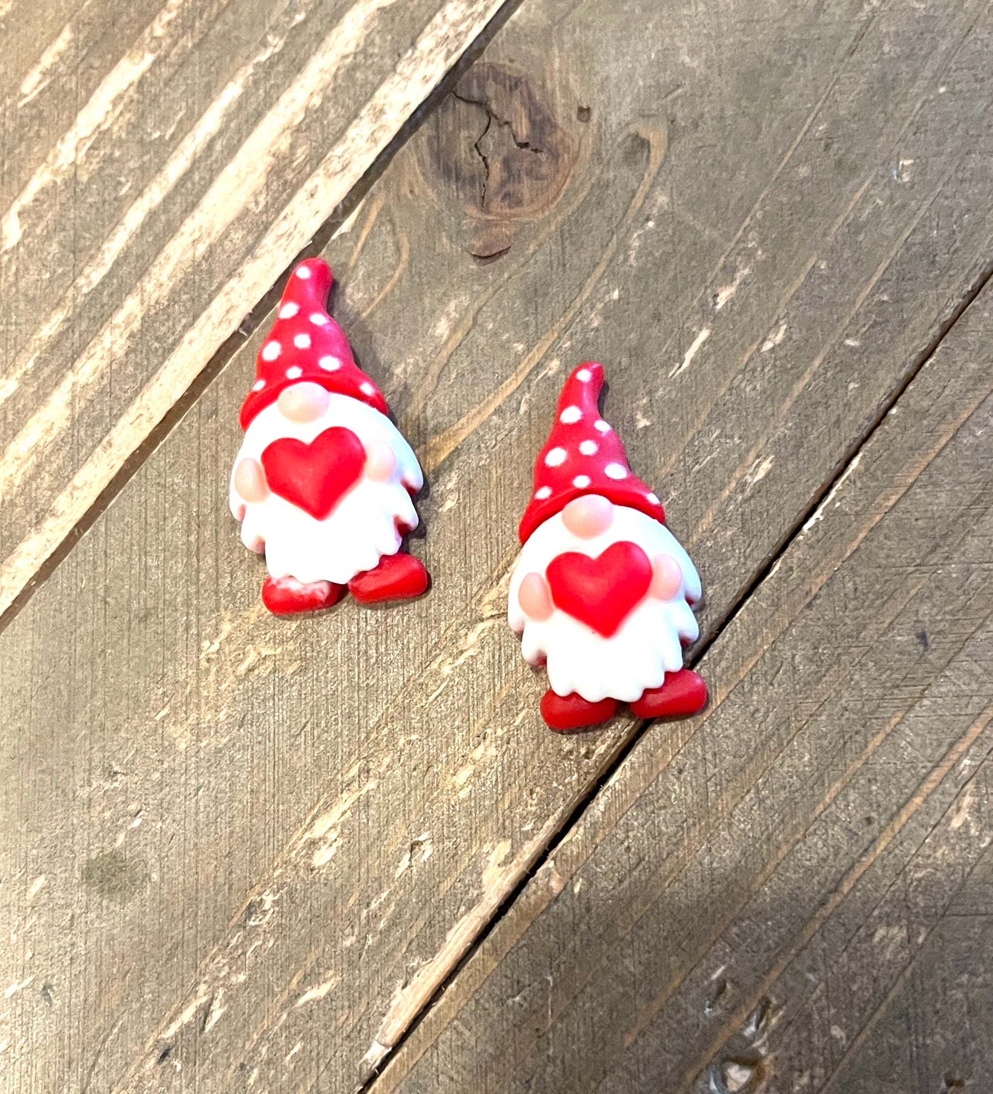 Valentine Buds-Love Gnomes Stud Earrings (3 to choose from)Pink tiful of LOVE